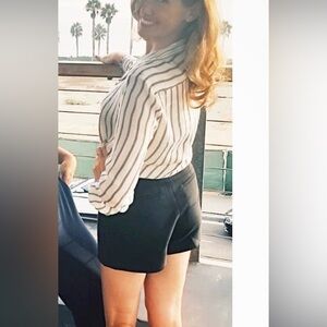 GORGEOUS Sandro silk top cargo short jumpsuit